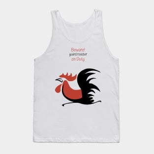 Vintage Chicken Painting Sign Tank Top